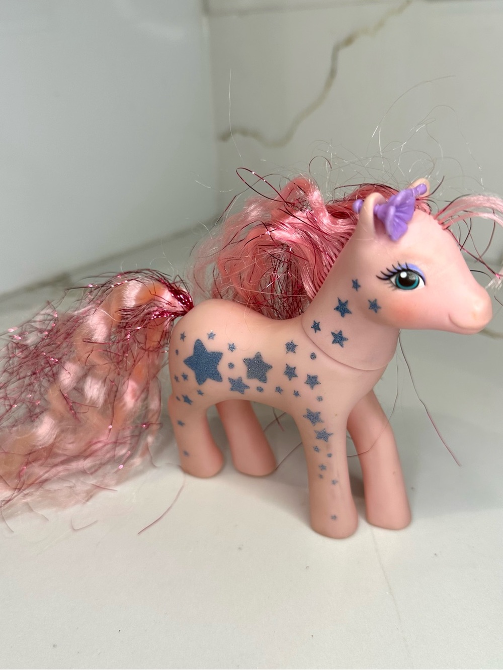 1989 My Little Pony G1 Glittery Sweetheart Sister pony named Sunblossom Hasbro